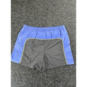 Vintage Prospirit Mens Large Blue Black Nylon Athletic Shorts Mesh Lined L